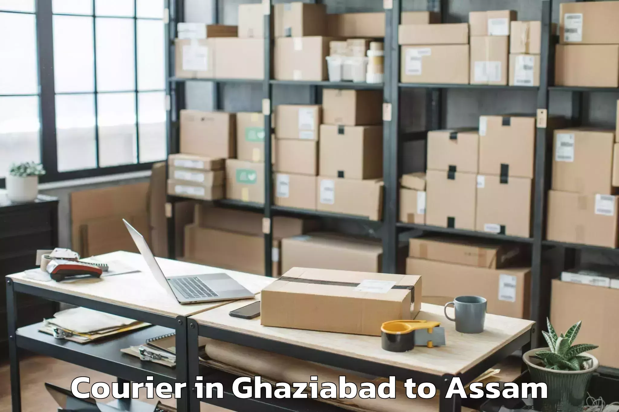 Get Ghaziabad to Sualkuchi Courier